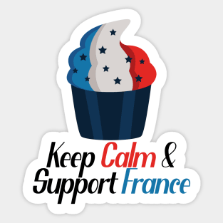 Keep Calm And Support France Sticker